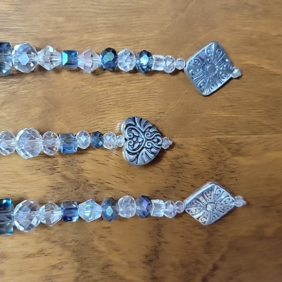 Decorative Horseshoe with Hanging Crystals - Picture 3 of 6